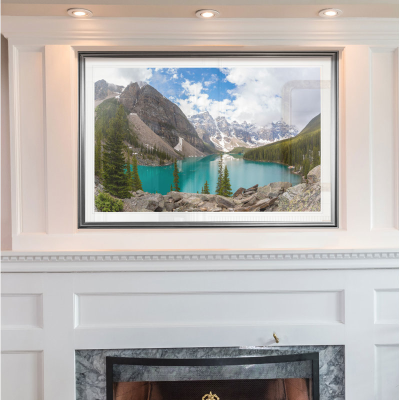« banff valley of the ten peaks », reproduction, H 20 po x l 24 po x P 1,5 po, Cadre argenté