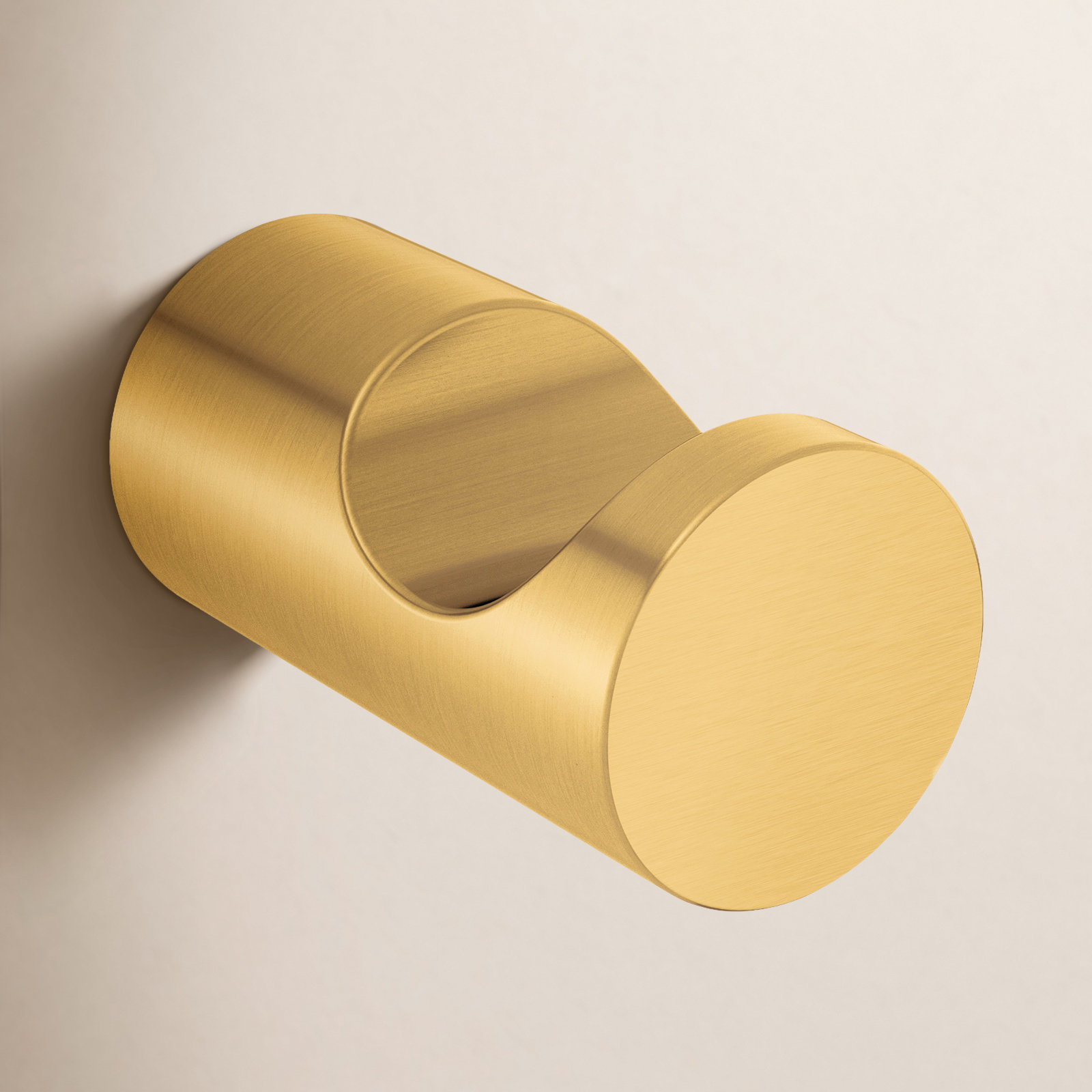 Align Wall-Mounted Robe Hook, Brushed Gold
