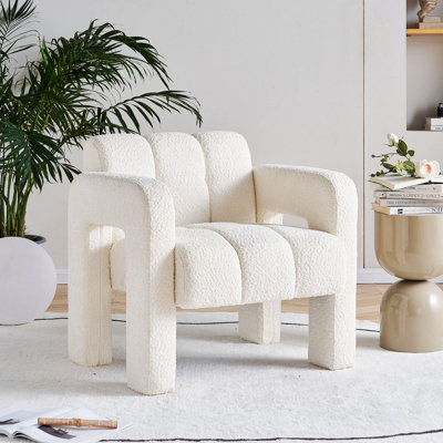 Chaise d'appoint pratique et large rembourrée