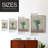 Vintage Floral Print LV Framed Print - Solid Wood