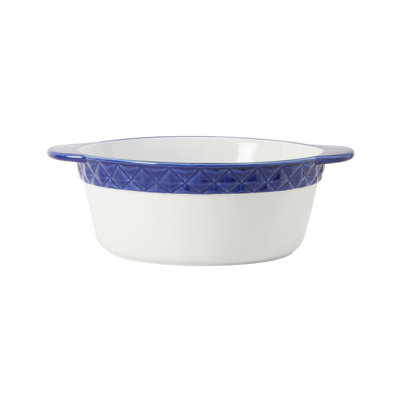Tuxton DISPLAYTUX Round Ceramic 2 Piece Casserole Dishes Bakeware Set