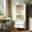 Armoire de garde-manger avec 2 tiroirs, armoire de rangement de cuisine autoportante avec tablettes réglables, organisateur robuste pour les épices, vaisselle, petits appareils de cuisine, garde-manger, salle à manger