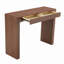 Console de 50 pouces en placage de bois de noyer - Style américain classique avec deux tiroirs, surface en bois d'ingénierie, parfaite pour l'entrée ou le salon