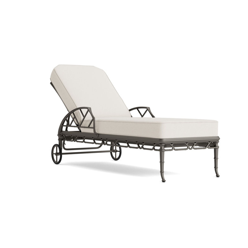 Calcutta Outdoor Chaise Lounge, Fusion Natural, Mica