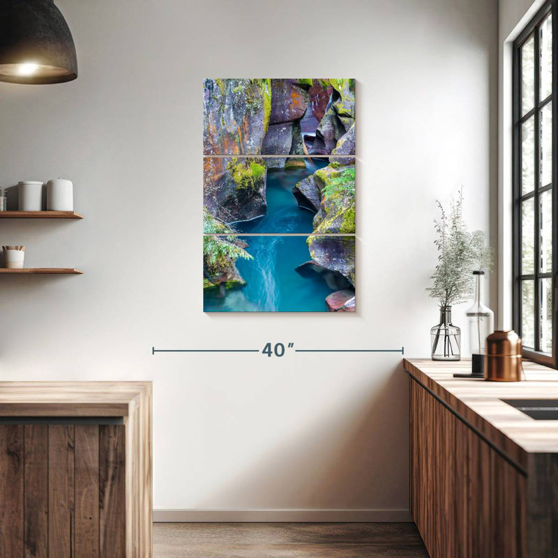 Alvord Glacier National Park River, 38" H x 24" W