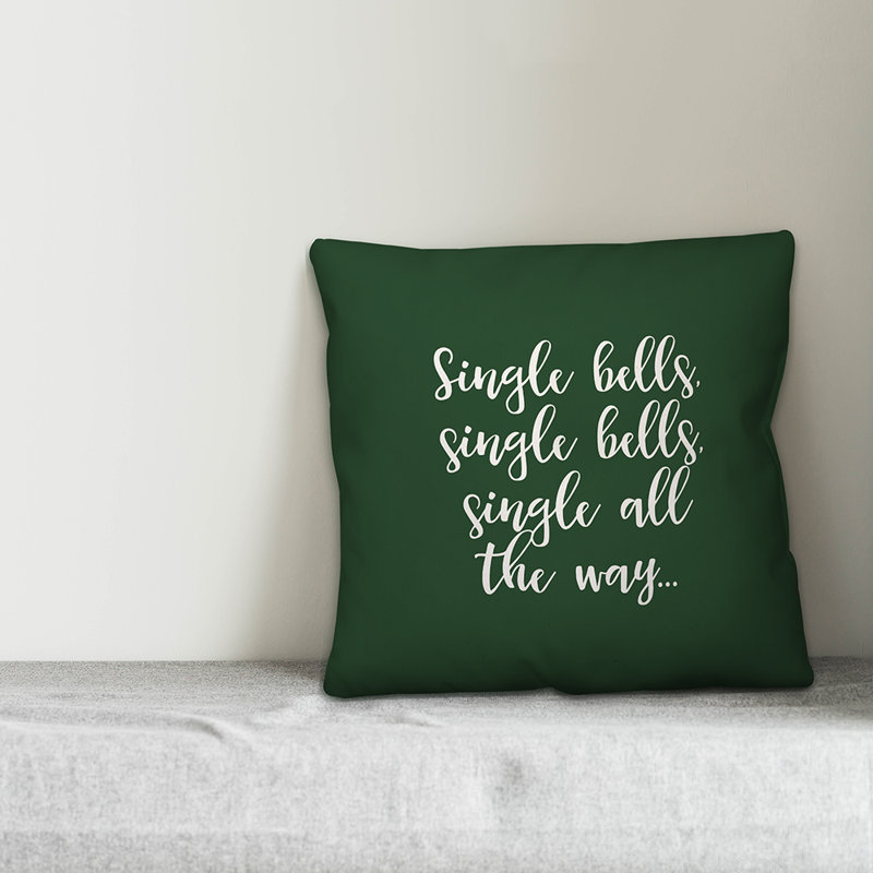  Coussin décoratif simple All the Way, Vert foncé, Housse de coussin