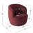 Pelemon 27" Wide Upholstered Velvet Small Swivel Accent Chair-125354360