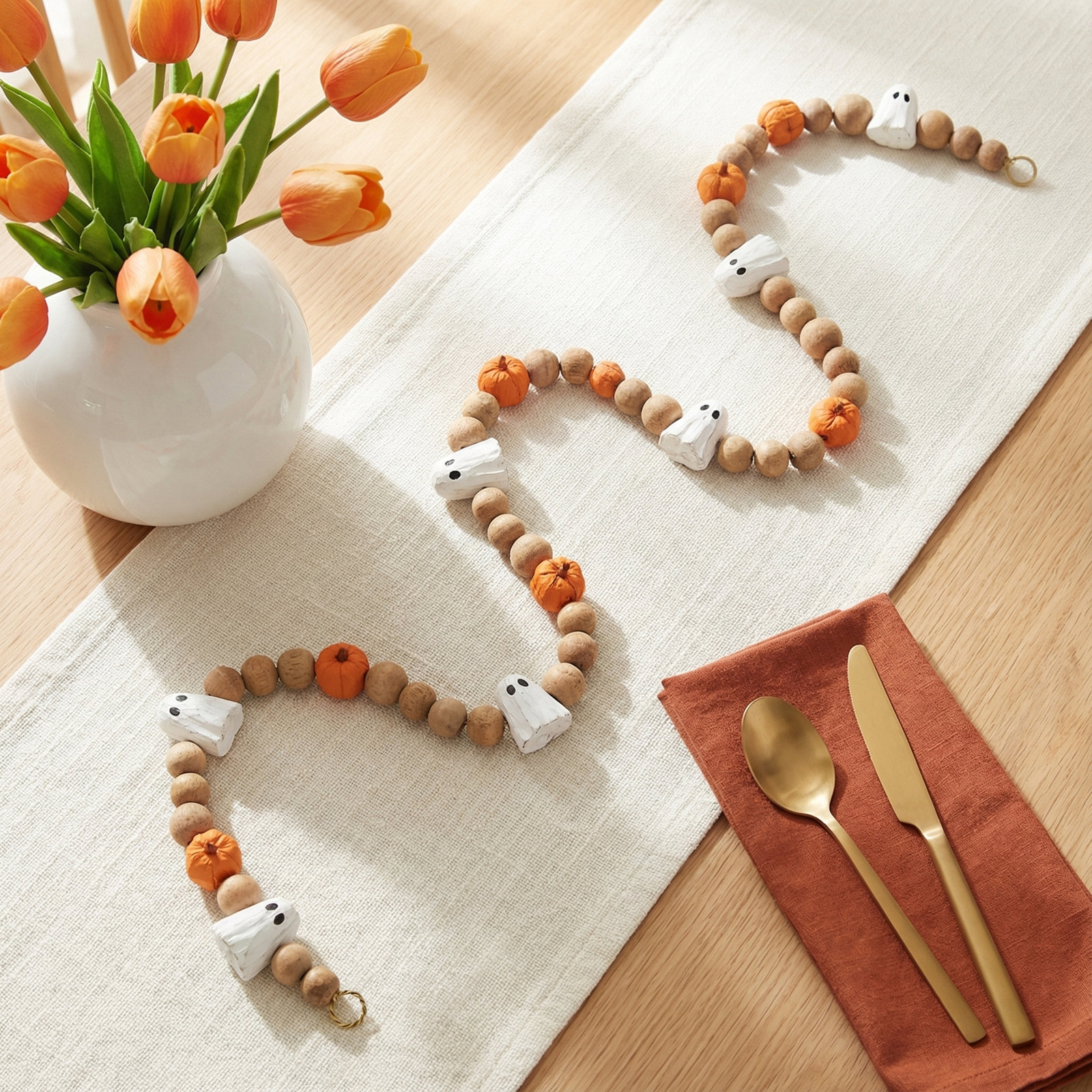 72" Pumpkin and Gourd Halloween Garland