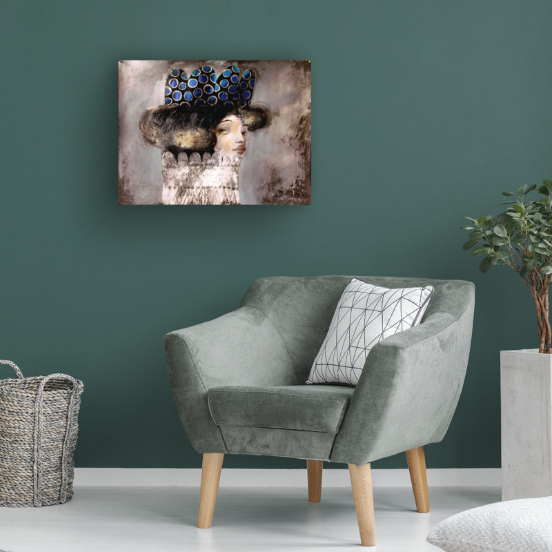 Art sur toile, couronne bleue de Victor Tkachenko, H 24 po x l 32 po