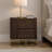 Seneca Modern Solid Wood 2-Drawer Nightstand with Elevated Metal Base and Smooth-Glide Storage-2127679142