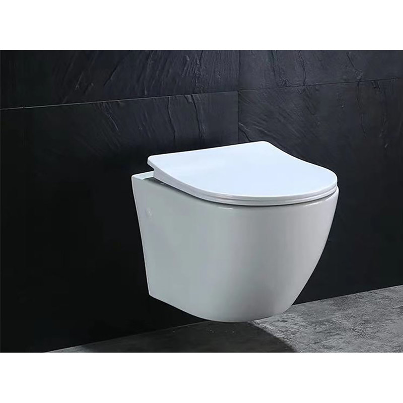 Toilette allongée murale 1 gpf (économe en eau) (assise incluse)