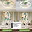 Ventilateurs de plafond avec lumières à DEL à intensité variable, installation encastrée de ventilateurs de plafond minces et modernes (vert)-2064701332