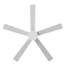 Maddox - Ventilateur de plafond à DEL 5 pales 52 po - Finition blanche-1704369111-1704369108