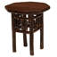 Table de chevet octogonale Fireside Lodge Hickory Log - espresso-2042149589