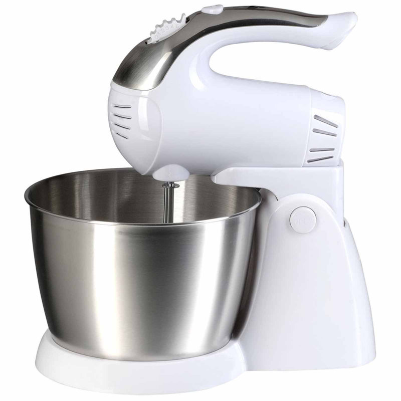 Brentwood 5 Speed 3 Quarts Hand Mixer, White