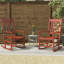 Ensemble de 2 chaises berçantes pour l'extérieur Outsunny