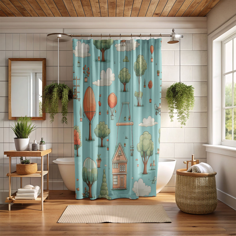 Rideau de douche Playtime Adventure - Premium, H 74 po x l 71 po