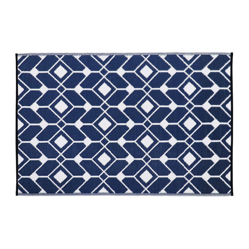 Geometric Indoor / Outdoor Area Rug, Rectangle 120 x 180cm
