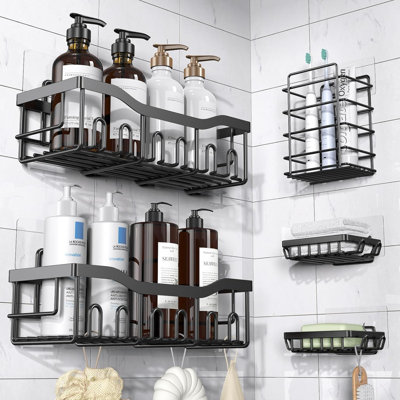 Haughton Adhesive Stainless Steel Shower Caddy