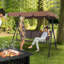 3 Person Porch Swing with Canopy-286074266