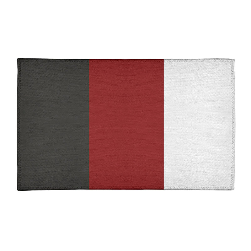Tapis de zone rouge/noir, Rectangle 2 pi x 3 pi