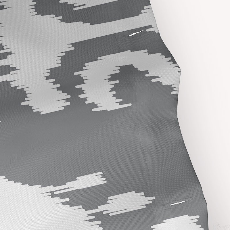 Rideau de douche simple Melchior Ikat, gris