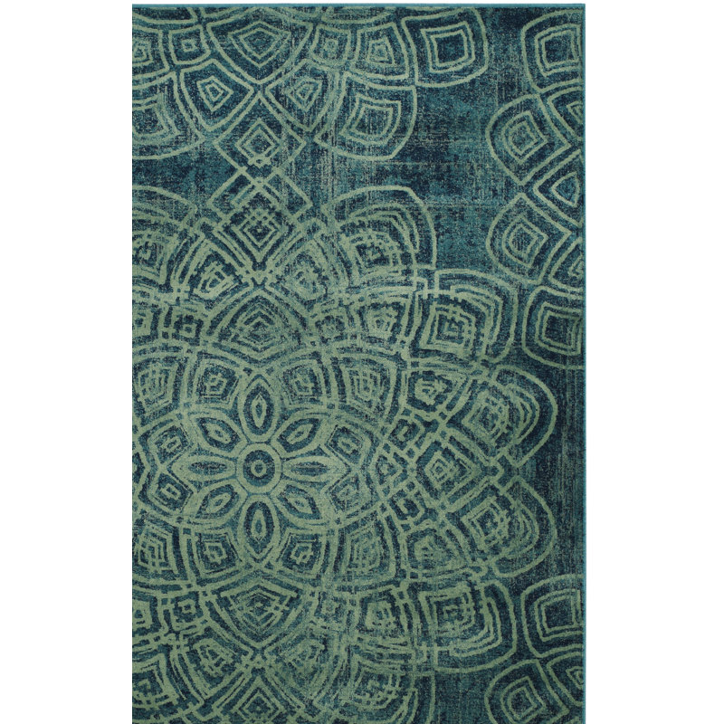 Tapis à motif floral Constellation, Rectangle 8 pi x 10 pi