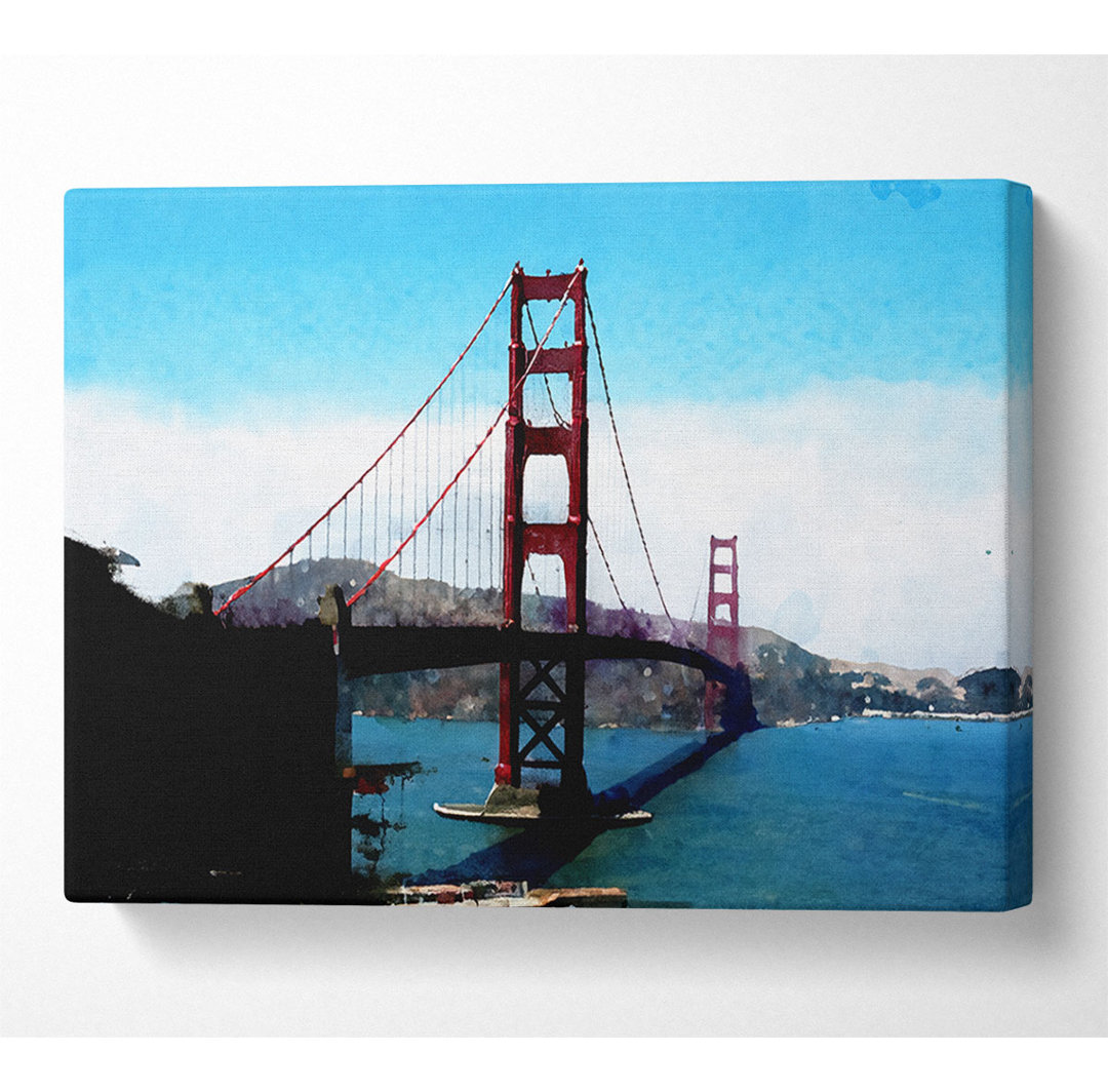 Golden Gate Bridge in der Ferne - Kunstdrucke auf Leinwand