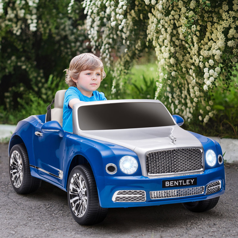 Bentley Blue 12V Battery Powered Ride-On Car with Remote