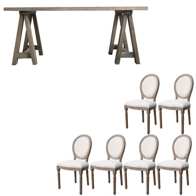 American style simple solid wood table set