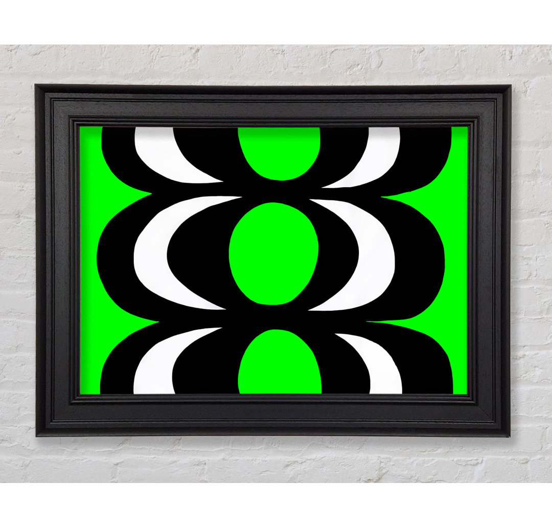 Gerahmtes Wandbild Space In Time Lime Green