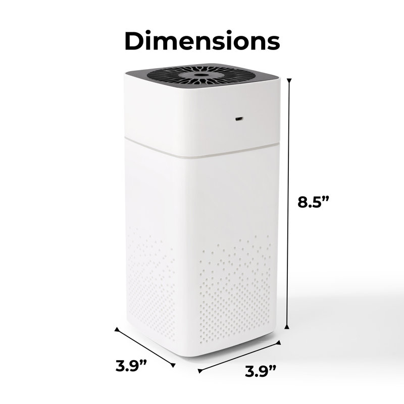 Techko Modern Sleek 1000Ml Ultrasonic Cool-Mist Tabletop Humidifier