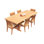 Lagos Outdoor - Piece Teak Dining Set