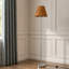 Lampe sur pied en rotin 61 po