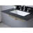 Allora USA 16.5'' White/Gray Porcelain Rectangular Bathroom Sink with Overflow