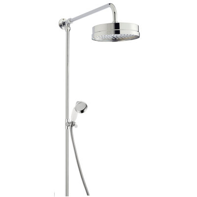 Rigid Dual Shower Head with Slide Bar