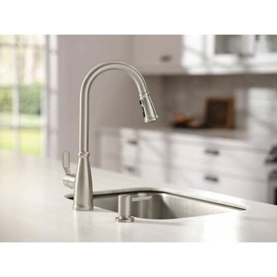 Robinet de cuisine rétractable à poignée simple MOEN Nolia avec Reflex et PowerBoost