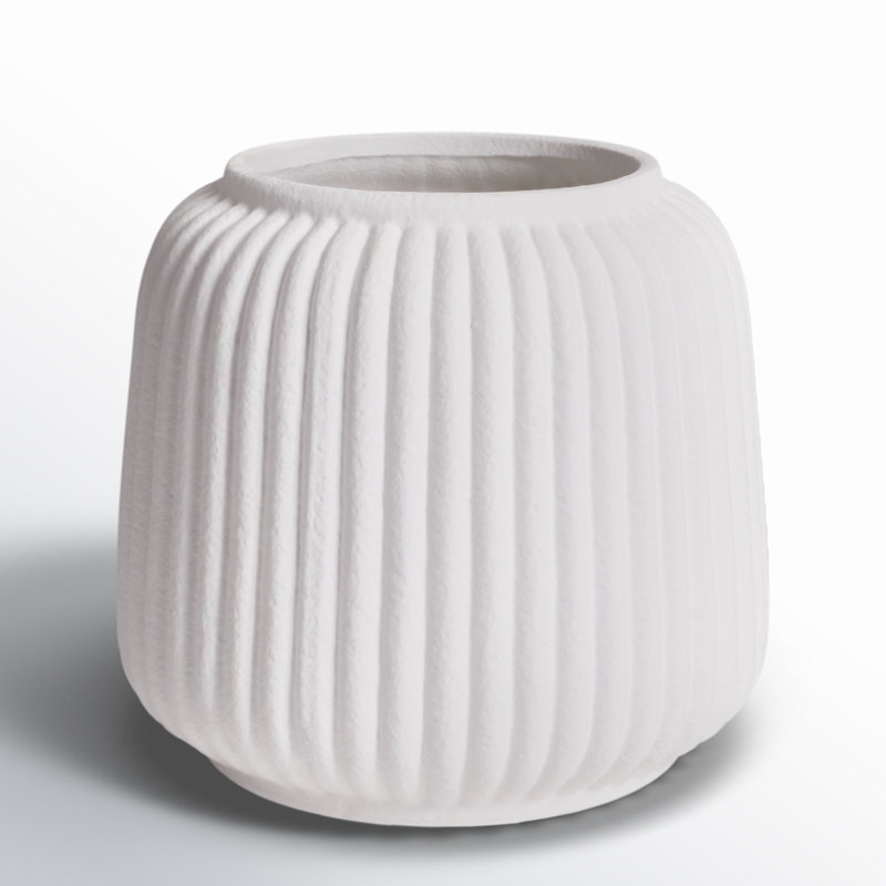 Galilee Terracotta Cachepot, 8.25" H x 8.75" W x 8.75" D