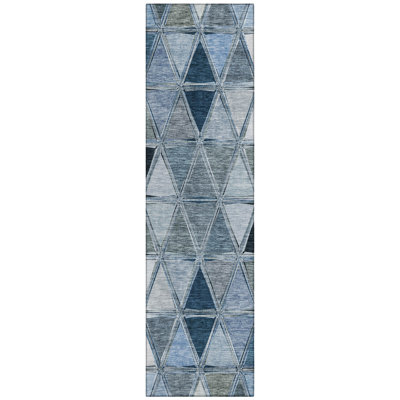 Sherick Washable Geometric Indoor / Outdoor Rug