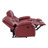 Upholstered Motion Reclining Sofa Red