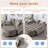 42-Inch Two-Seater Sofa With Recliner And Storage Ottoman, Suitable For Living Rooms And Bedrooms-1903941259