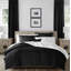 Chackbay Chocolate 3 Piece Duvet Cover Set King-2026960828-2026960825