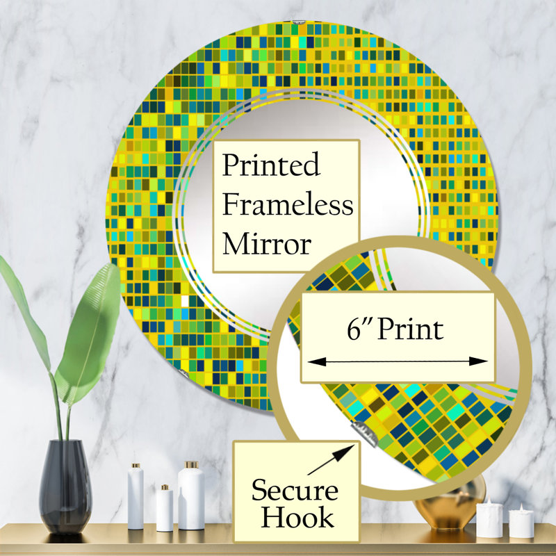 Miroir de salle de bain sans cadre, 32 po x 32 po