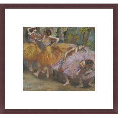 «Dancers with Fans» par Edgar Degas, impression giclée encadrée