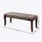 Tufted Bench, Fabric, Brown-1512549187