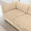 Canapé modulaire en L en chenille 3 places avec 1 repose-pieds mobile, accoudoirs en forme de croissant et coussins de dossier et d'accoudoirs enveloppants pour l'espace de vie-428833737