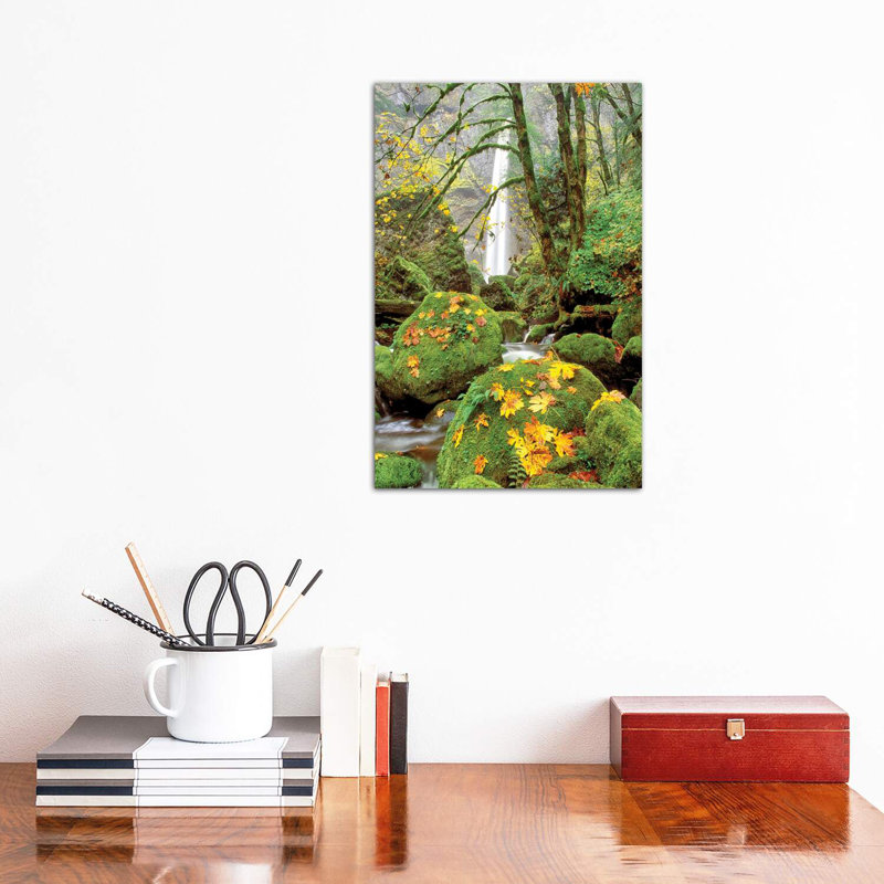 «Elowah Falls», reproduction de photo encadrée, Toile tendue, H 18 po x l 26 po x P 1,5 po