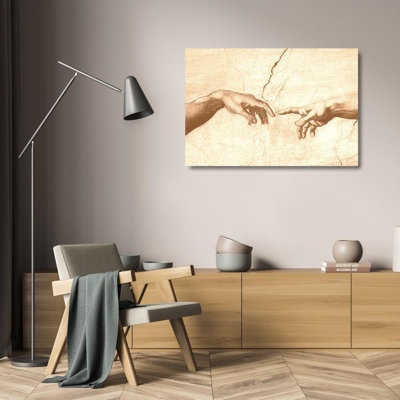 Creation of Adam (hands detail)