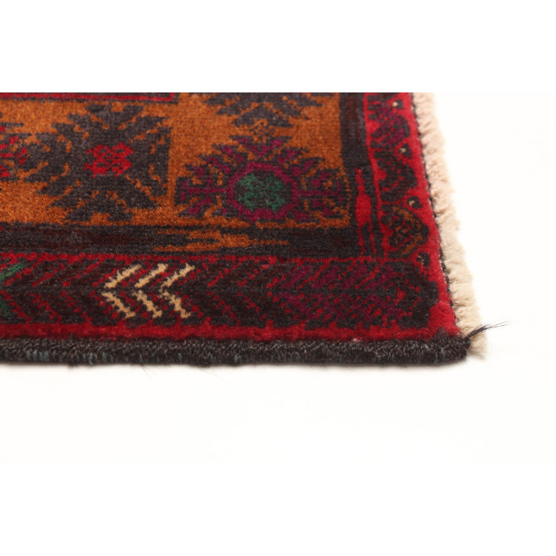 Tapis rouge Teimani 3 pi 7 po x 6 pi 10 po