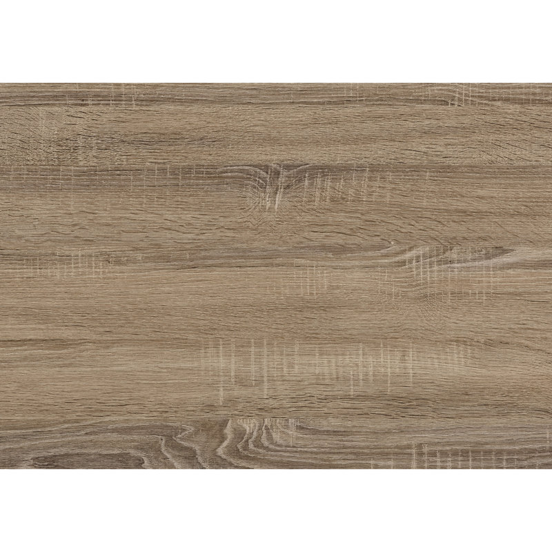 Bureau d'ordinateur de 40 pouces pour la maison - Stratifié taupe, pieds en métal noir, table de bureau contemporaine avec support pour ordinateur portable, design moderne